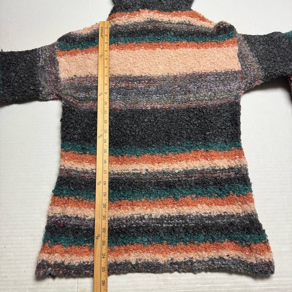 Anthropologie Moth Wool Murray Sweater in Stripe Mohair Chunky XS Made in Italy - Picture 10 of 11